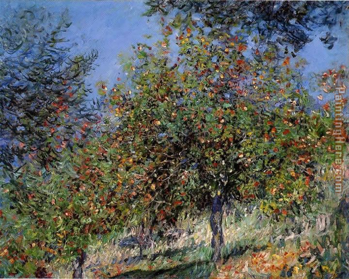 Claude Monet Apple Trees on the Chantemesle Hill